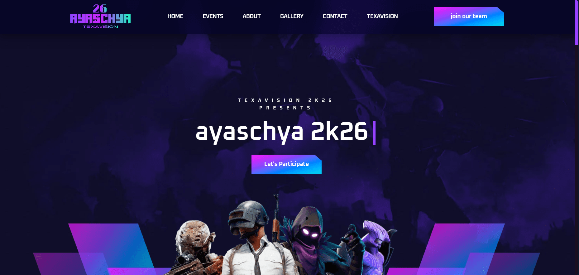 Ayaschya26 - Annual Technical Festival Website of GCETTS